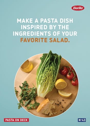 Barilla_Chickpea and Red Lentil Pasta - Make a pasta dish inspired by the ingredients of your favorite salad.